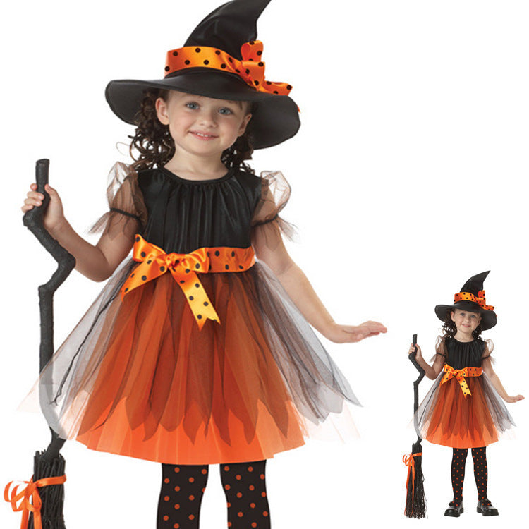 Costume da strega per bambini per Halloween