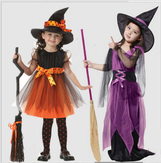 Costume da strega per bambini per Halloween