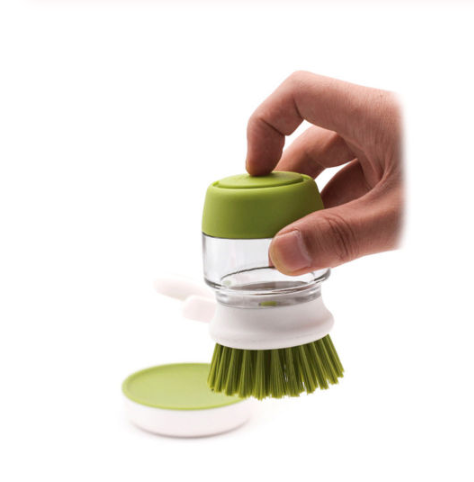 Dishwashing And Pot Washing Brush With Liquid Soap For Tableware