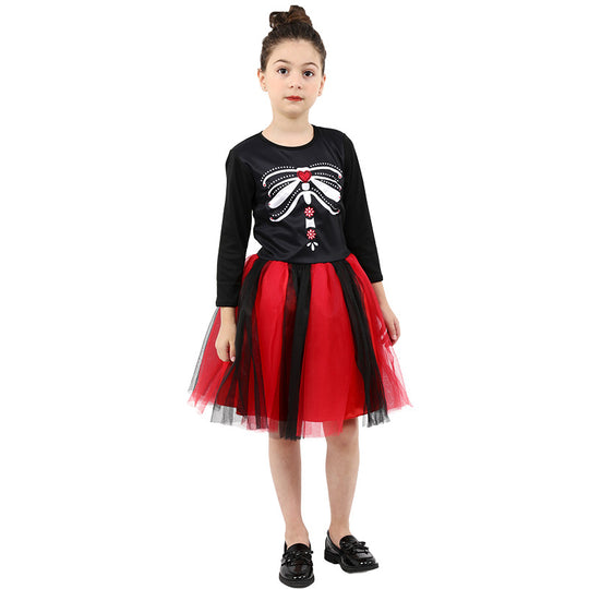 Costume d'Halloween Enfant Costume Cosplay Performance Robe d'Halloween