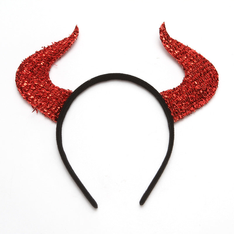 Halloween Kopfschmuck mit Horn- und Gabel-Design