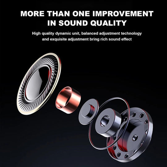 Pro 6 Écouteurs Bluetooth 5.0 sans fil Super Bass