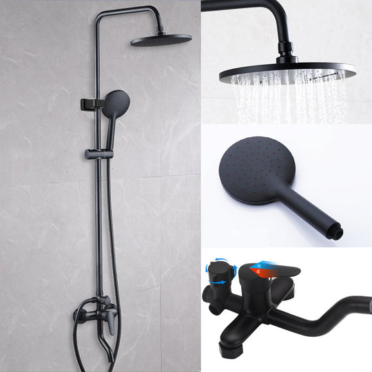 New Black Shower Set