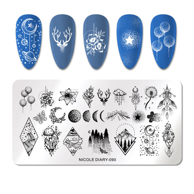 Plaques de Stamp Nail Art