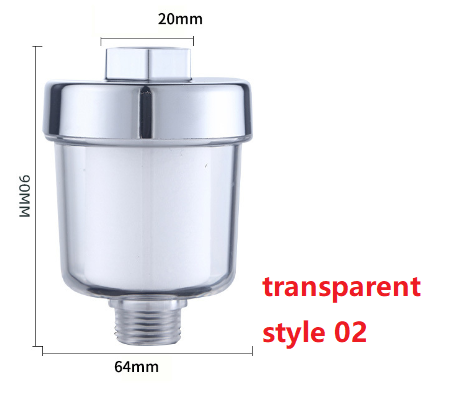 Silberner Duschfilter