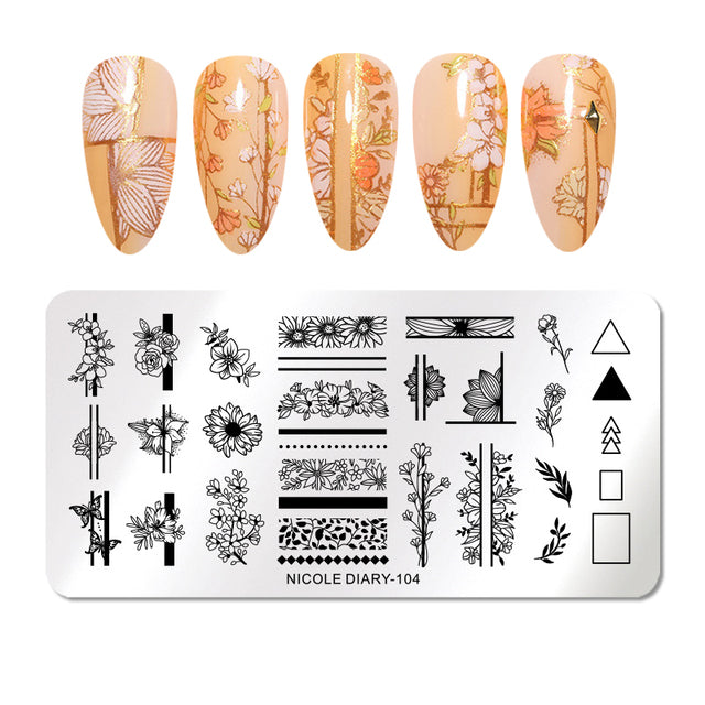 Plaques de Stamp Nail Art