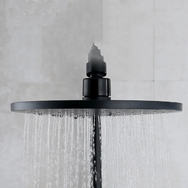 New Black Shower Set