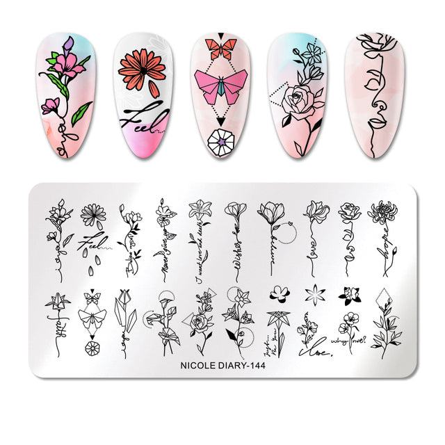 Plaques de Stamp Nail Art